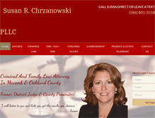 Tablet Screenshot of chrzanowskilaw.com